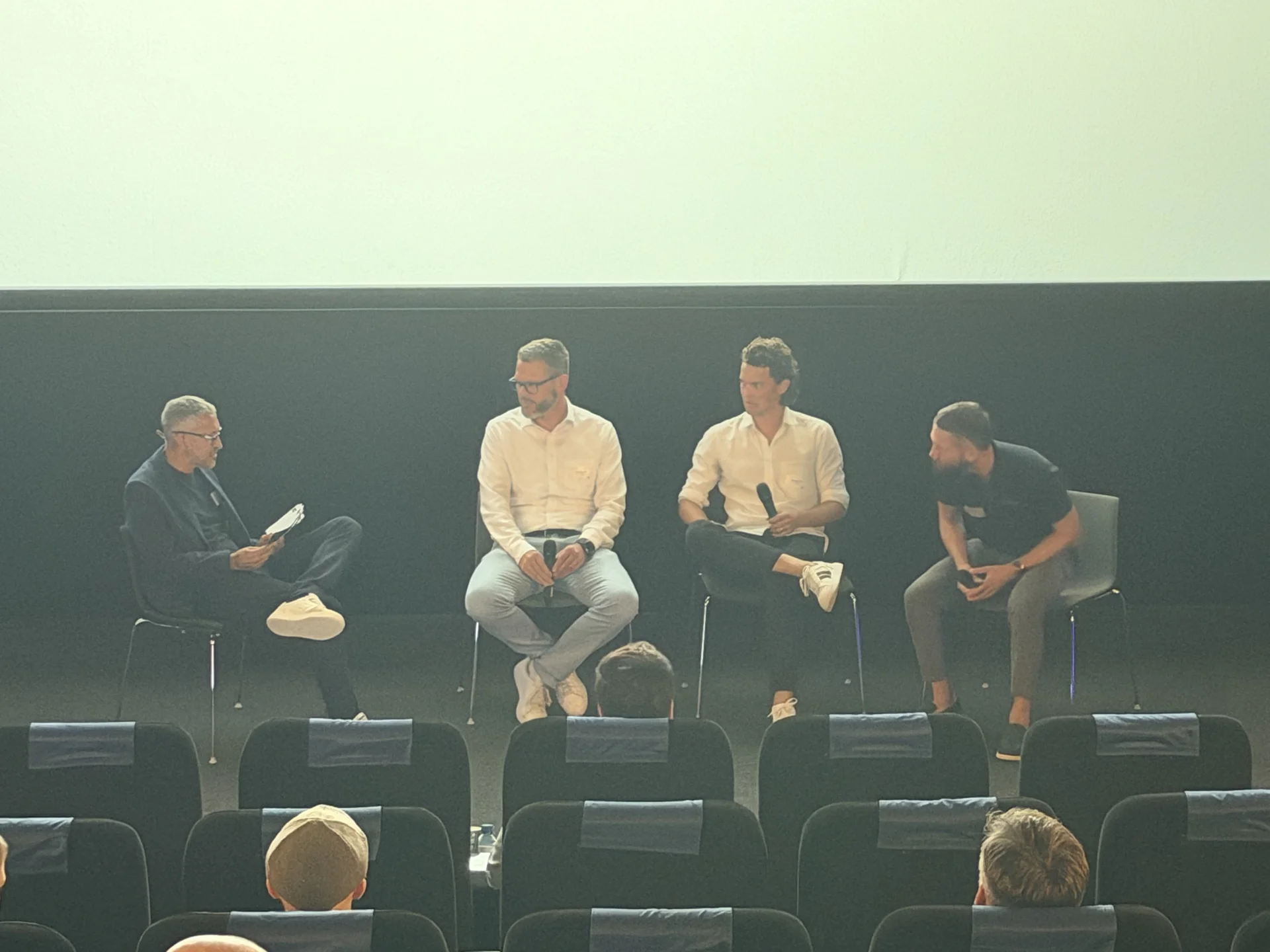 Customer talk panel at SAP Connect Day for KMU: Thomas Senn from OPO Oeschger on stage